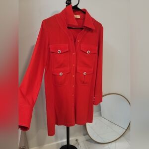 CORMIO Cormio Structured dress Floral Buttons Size Small